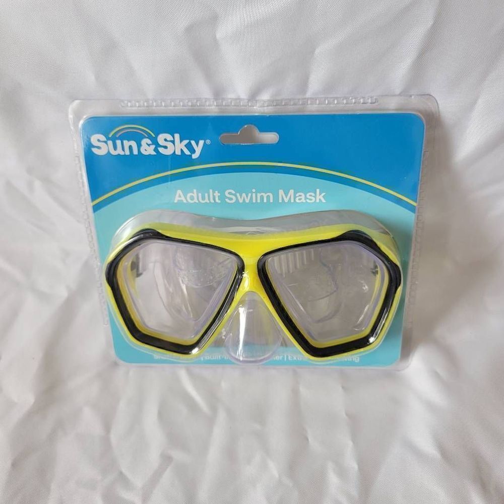 Sun & Sky Neon yellow adult swim mask